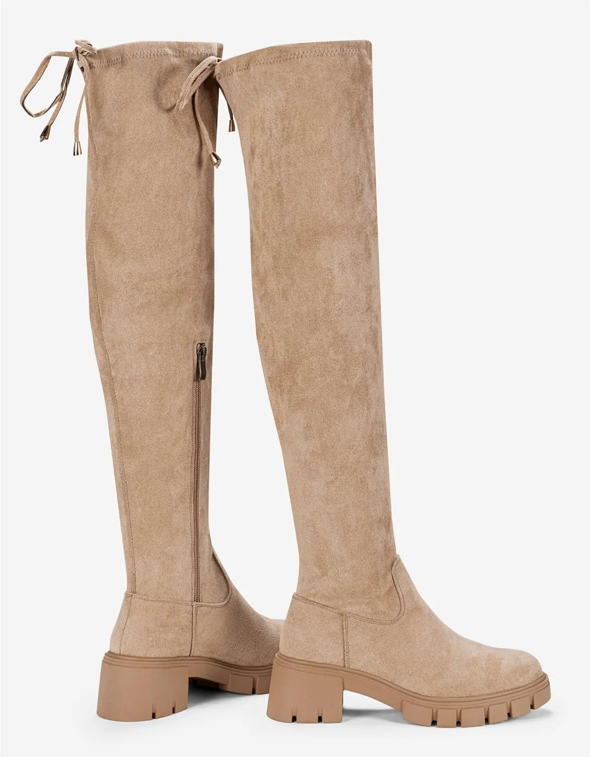 Jeossy Women's 990 Over The Knee High Boots Platform Thigh High Round Toe Long Boots