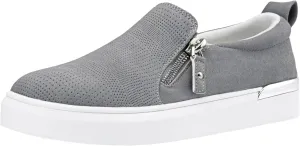 Jeossy Women's Slip On Shoes Casual Fashion Sneakers 8010 Arch Support Loafers for Women with Zipper