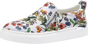 Jeossy Women's Slip On Shoes Casual Fashion Sneakers 8010 Arch Support Loafers for Women with Zipper