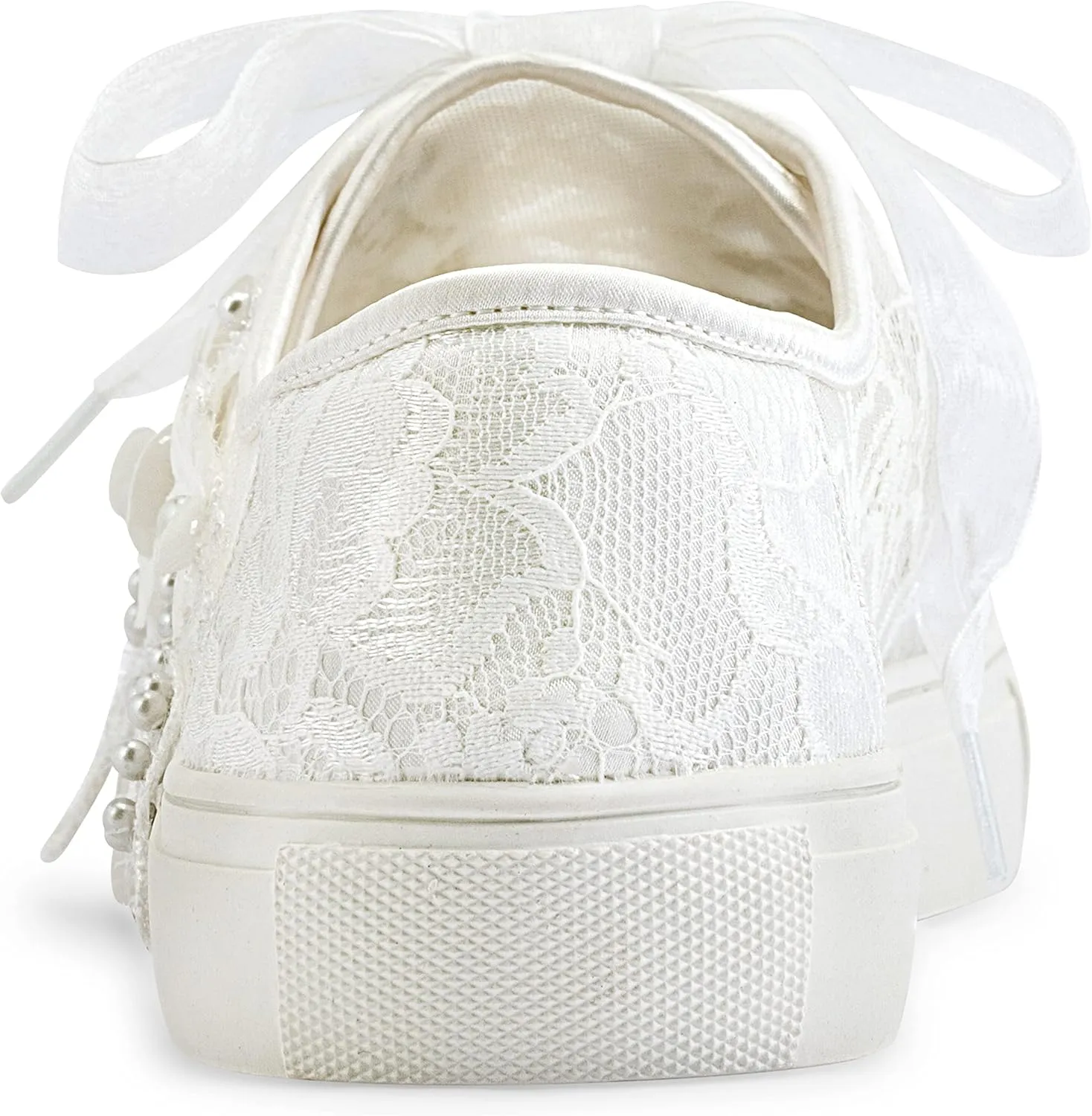 JIAJIA 8836 Wedding Shoes Bridal Sneakers Flats Bride Tennis Shoes Lace Sneakers - Personalized Customization Available