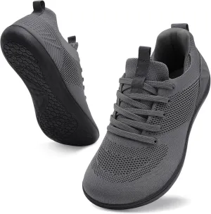 JIASUQI Men's Walking Shoes Wide Toe Sneakers with Arch Support Barefoot Shoes for Men