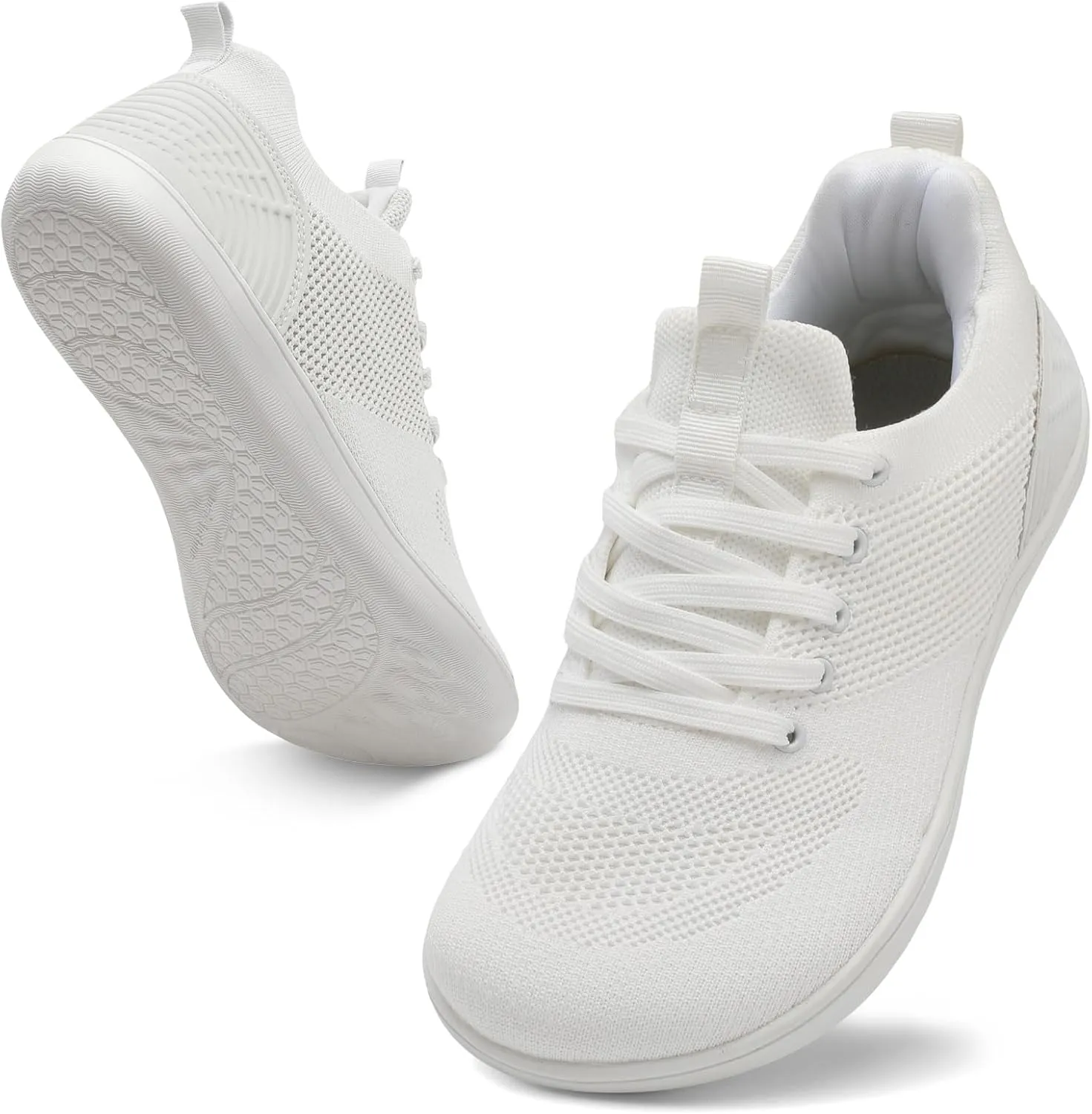 JIASUQI Men's Walking Shoes Wide Toe Sneakers with Arch Support Barefoot Shoes for Men