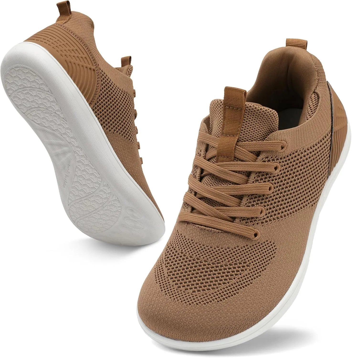 JIASUQI Men's Walking Shoes Wide Toe Sneakers with Arch Support Barefoot Shoes for Men