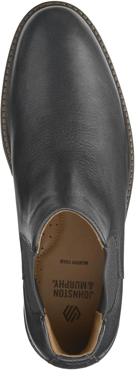 Johnston & Murphy Calder Chelsea Shoes for Men – Casual & Dress Leather Boots for Men for Work & Daily Wear