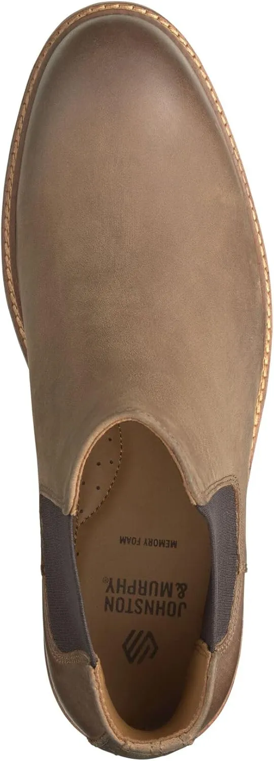 Johnston & Murphy Calder Chelsea Shoes for Men – Casual & Dress Leather Boots for Men for Work & Daily Wear