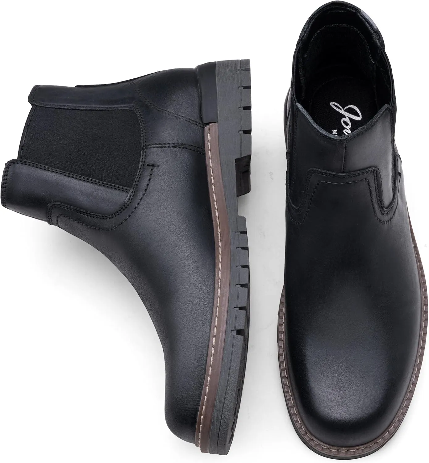 Jousen Chelsea Boots Men Lightweight Mens Boots Classic Slip On Boots Casual Boots for Men