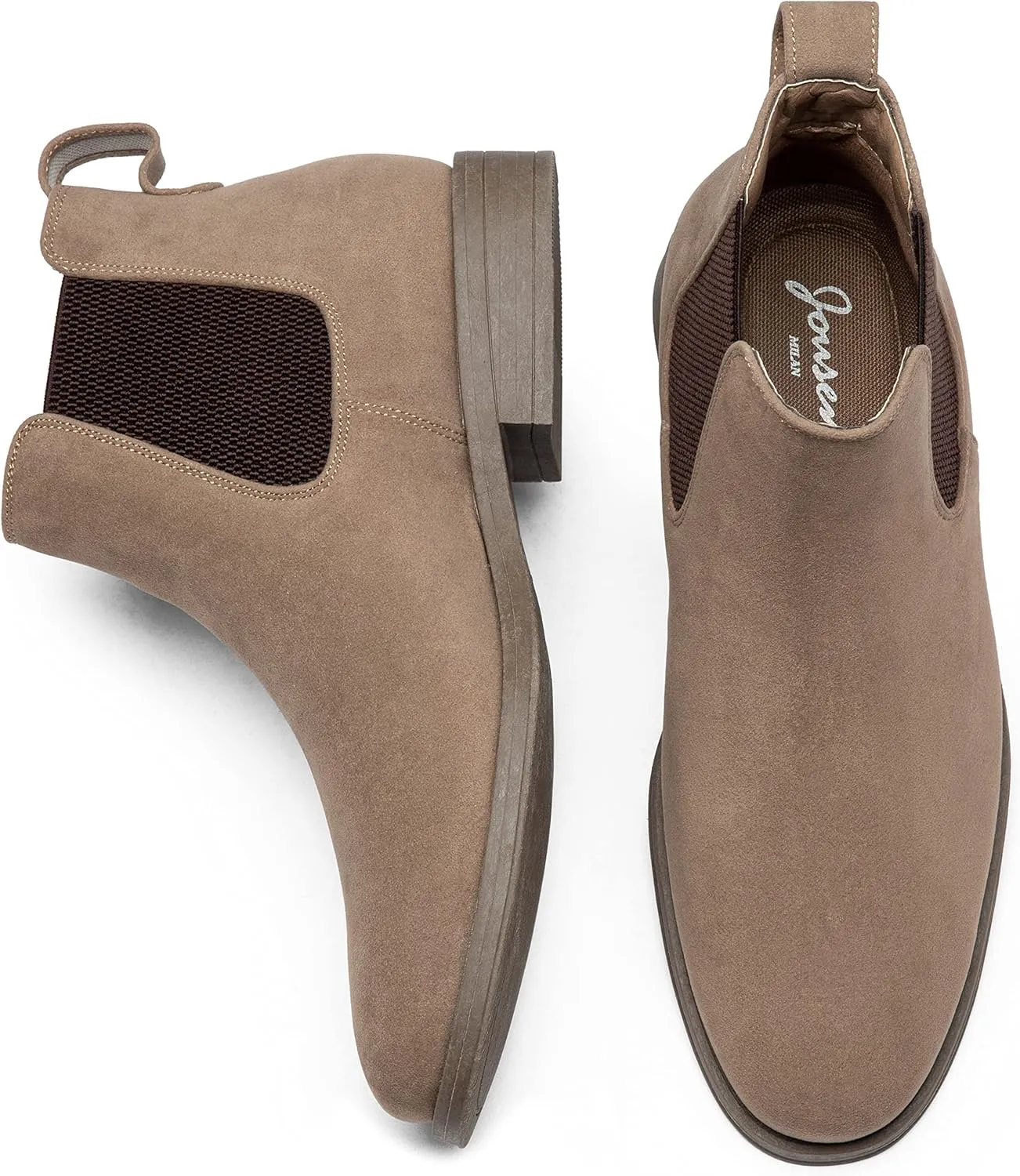 Jousen Men's Chelsea Boots Suede Casual