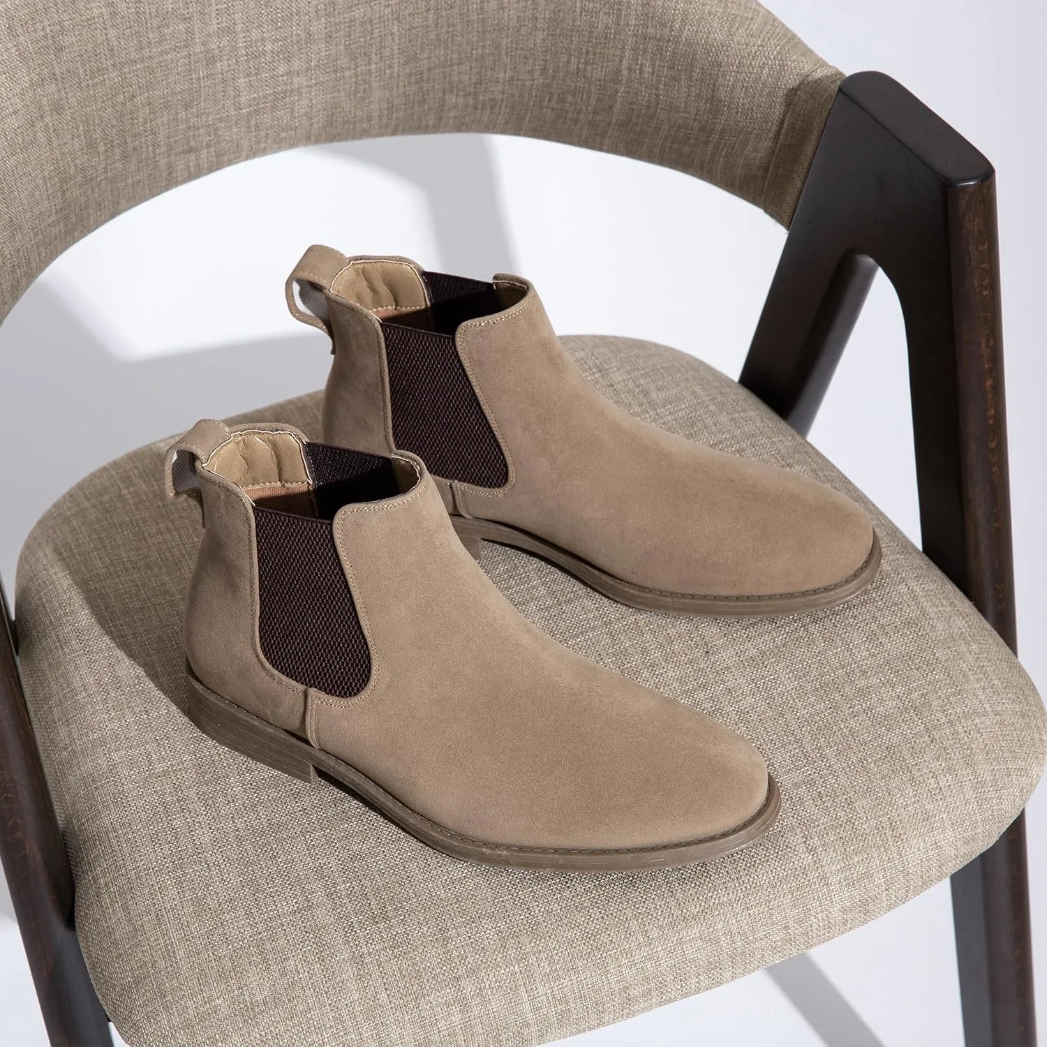 Jousen Men's Chelsea Boots Suede Casual