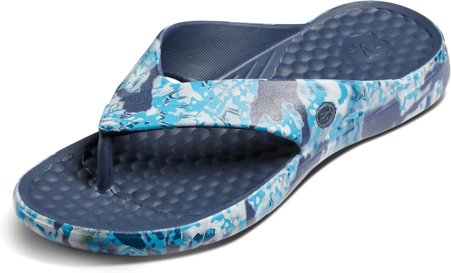 Joybees Mens Casual Flip Flops, Comfortable Thong Sandals with Arch Support for Beach and Pool, Water Friendly