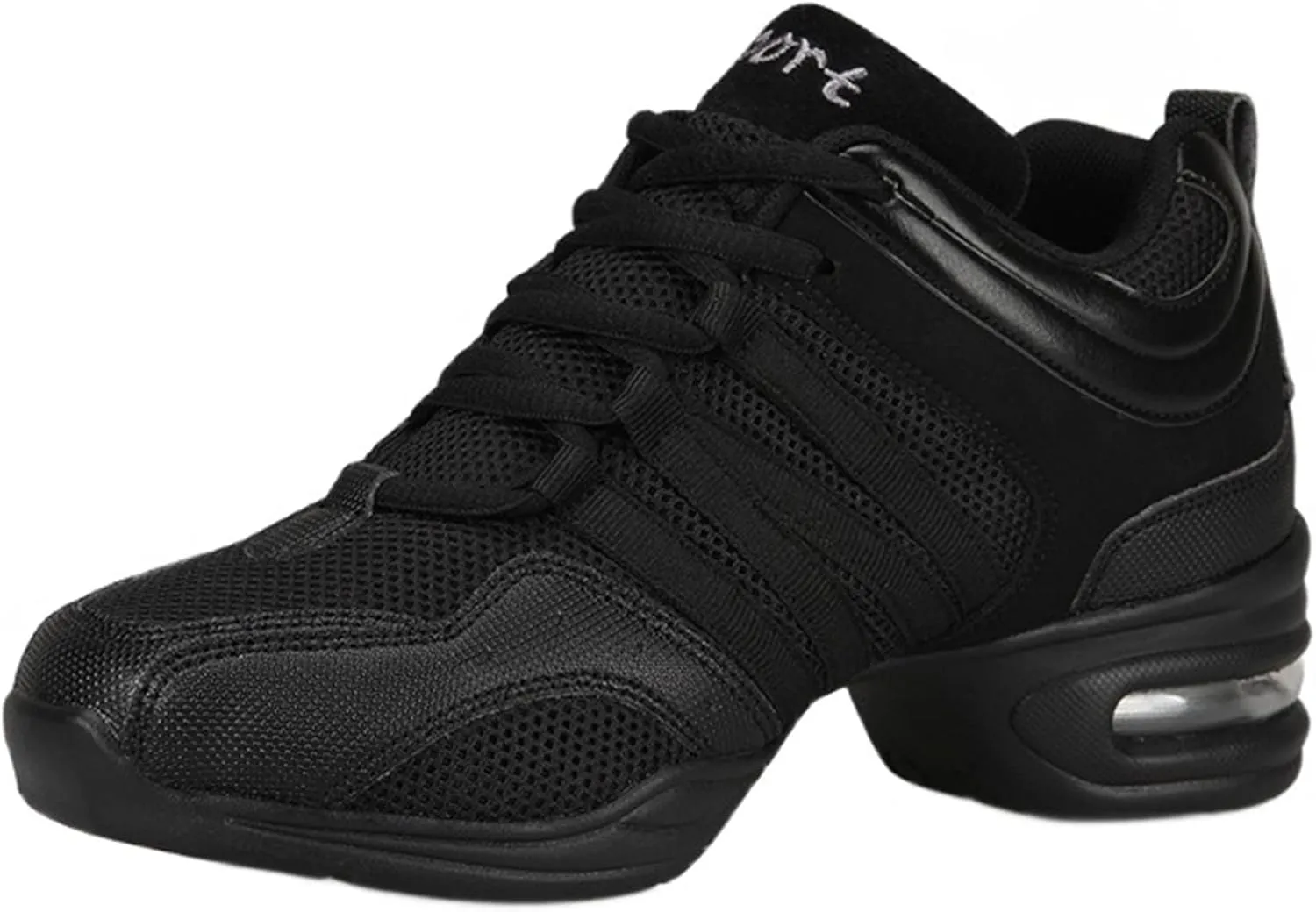 Julymens Women's Jazz Dancing Sneakers Breathable Mesh Lightweight Split Sole Athletic Walking Shoes