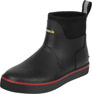 Kalkal Womens Rain Boots Ankle Waterproof Deck Boots, Anti-Slip Girl Boots for Fishing Daily Working Farming