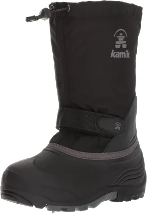 Kamik Kids Waterbug 5, Waterproof Winter Boots,Dark Olive,