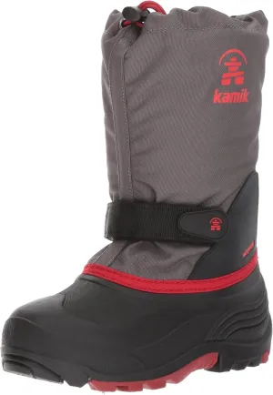 Kamik Kids Waterbug 5, Waterproof Winter Boots,Dark Olive,