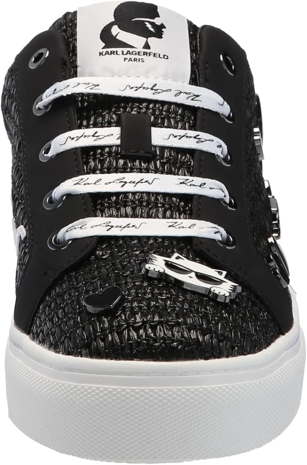 Karl Lagerfeld Paris Women's Cambria Slip on Embellished Sneaker Mule