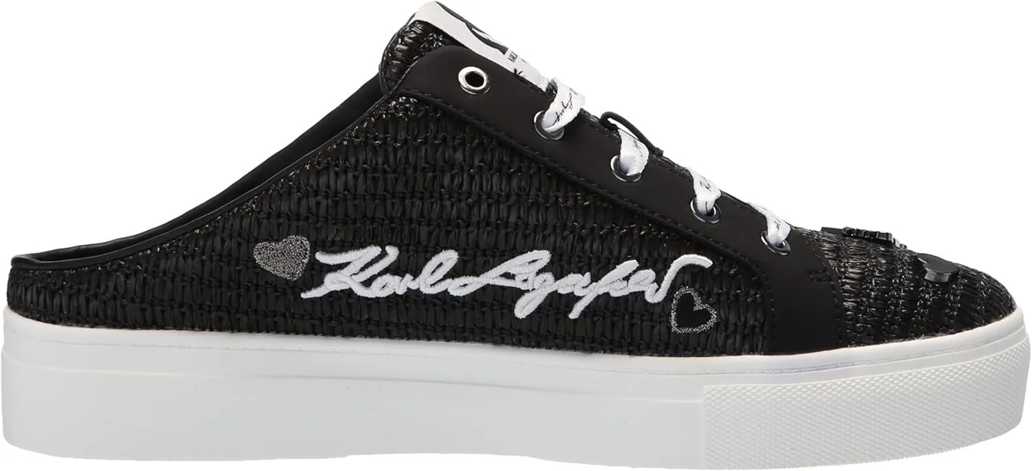 Karl Lagerfeld Paris Women's Cambria Slip on Embellished Sneaker Mule