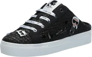 Karl Lagerfeld Paris Women's Cambria Slip on Embellished Sneaker Mule