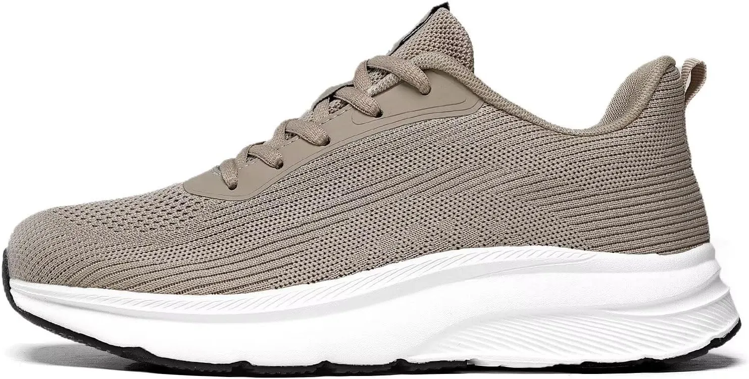 KDN Men's Wide Toe Box Shoes Cushioned Road Running Shoes Non Slip Mens Walking Sneakers for Wide Feet Comfortable Athletic Gym Workout Shoes Wide Width