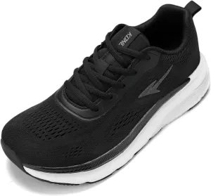 KDN Men's Wide Toe Box Shoes Cushioned Road Running Shoes Non Slip Mens Walking Sneakers for Wide Feet Comfortable Athletic Gym Workout Shoes Wide Width