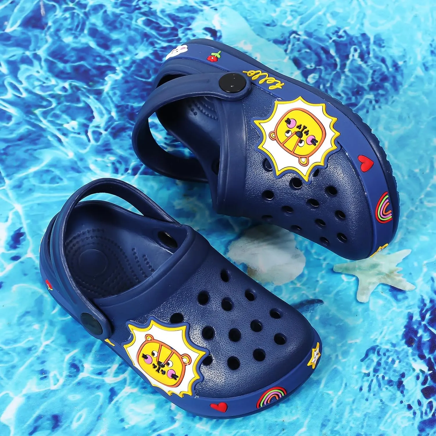 Kid Garden Clogs Slip On Shoes Boys Girls Sandals Cute Cartoon Water Shower Slippers