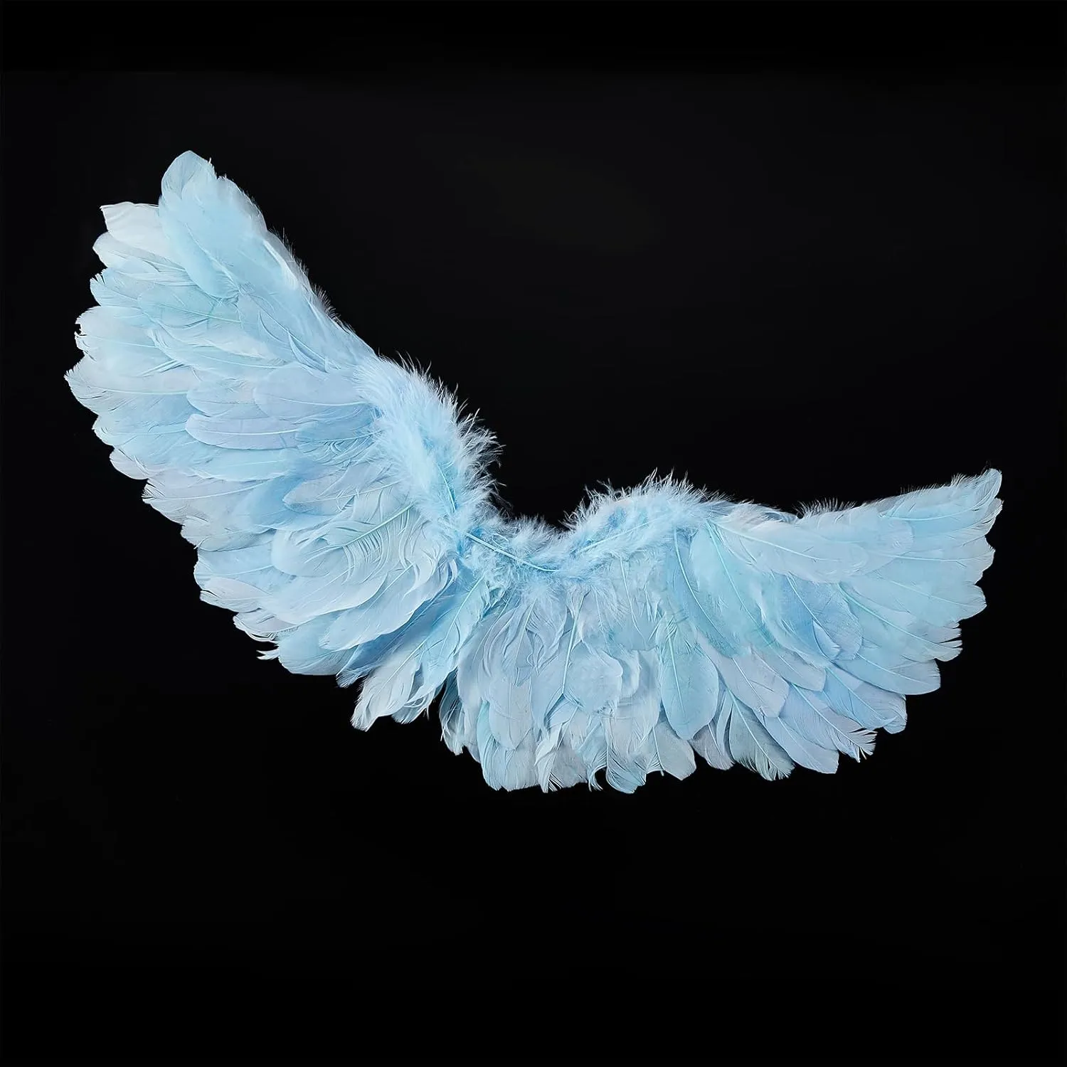Kids Girls Feather Fairy Wings Princess Stage Show Halloween Costume Angel Wings with Crown and Wand Party Dress Up