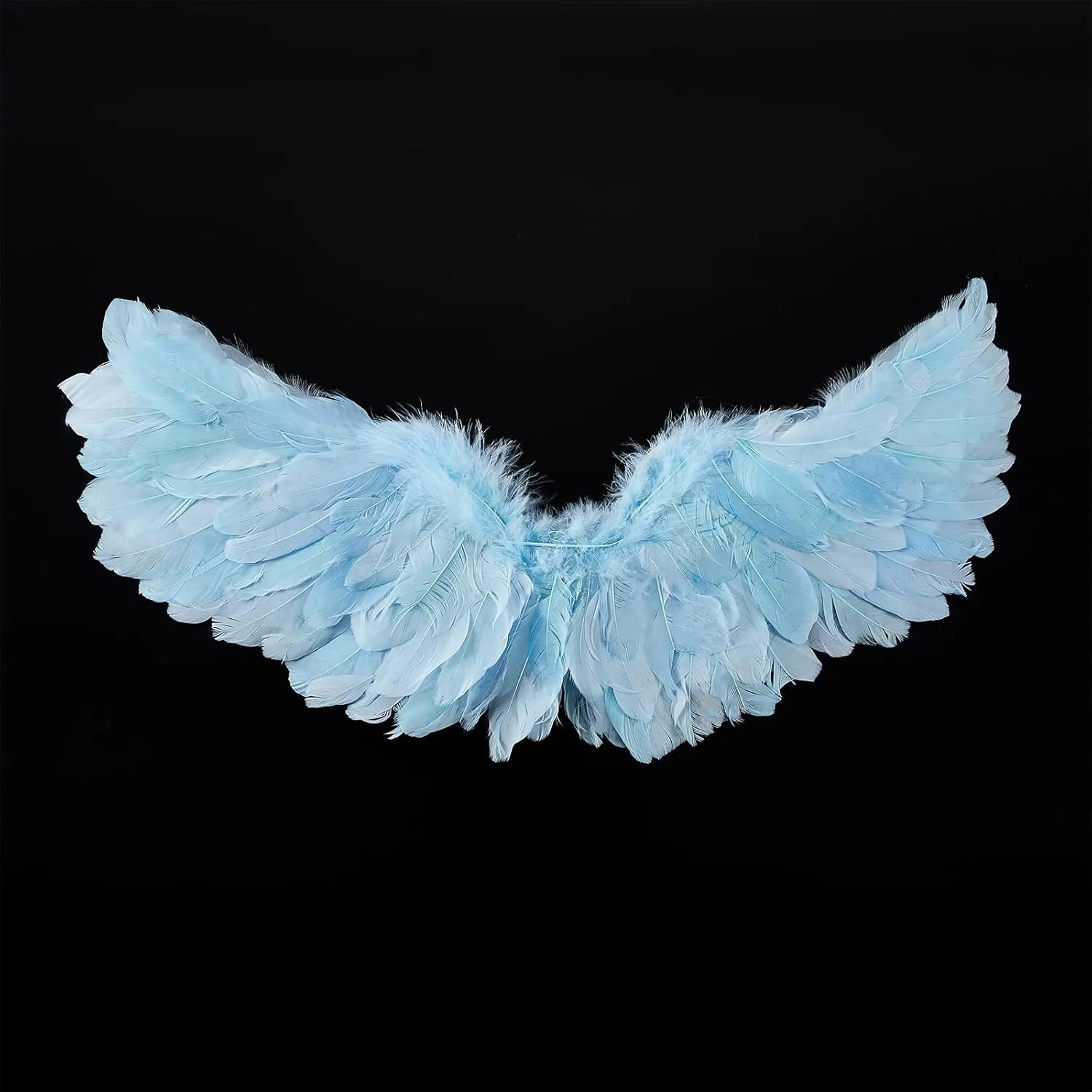 Kids Girls Feather Fairy Wings Princess Stage Show Halloween Costume Angel Wings with Crown and Wand Party Dress Up