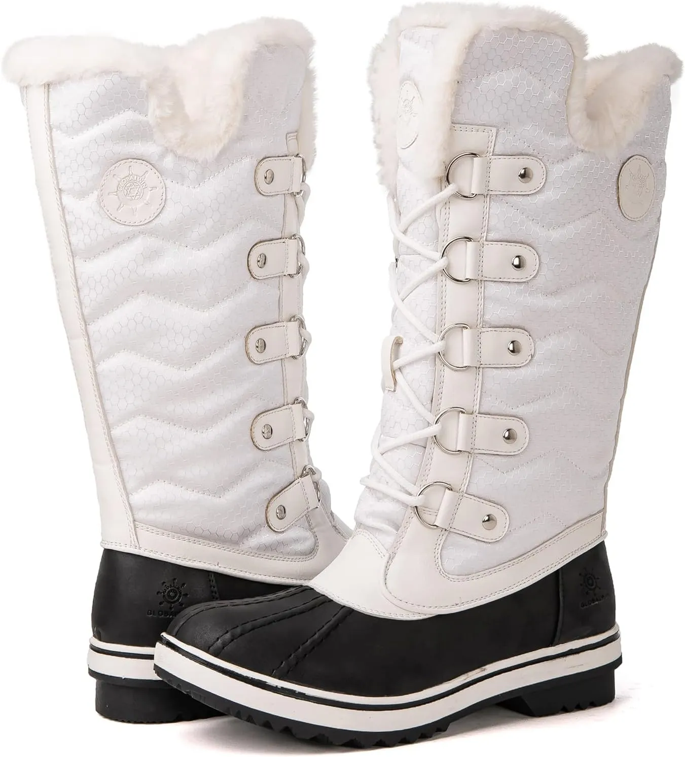 kingshow Women's Globalwin Mid Calf Waterproof Winter Boots Non-Slip Snow Boots For Women