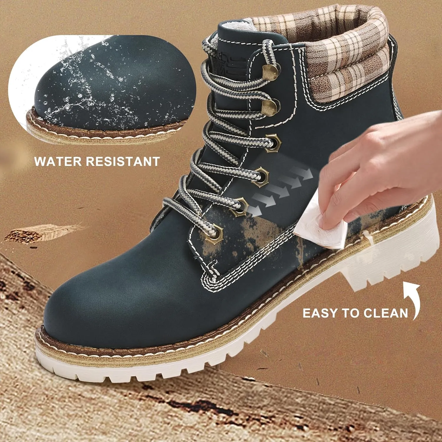 Kkyc Womens Hiking Boots Outdoor Non Slip Casual Boot