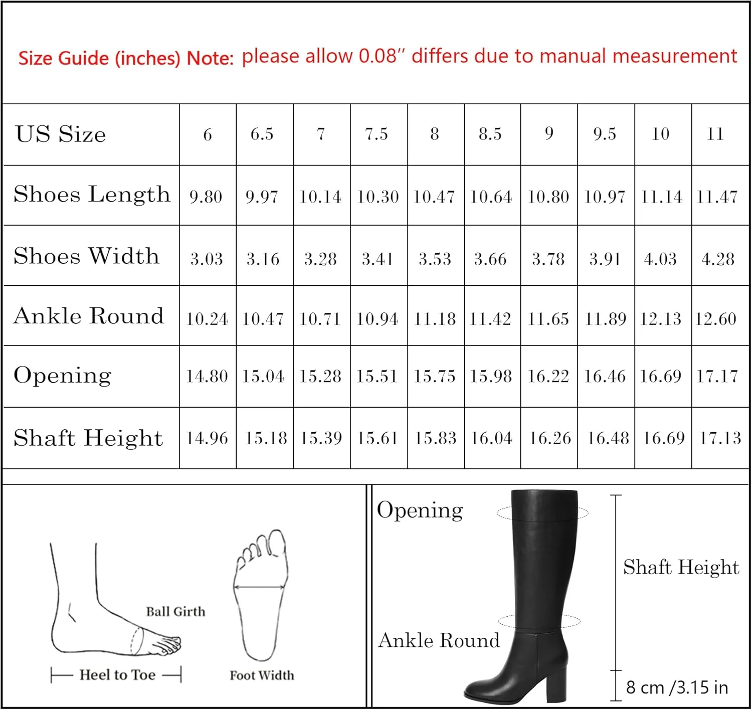 Knee High Boots for Women Round Toe Block Heel Tall Boots Womens Fall Fashion Long Boots