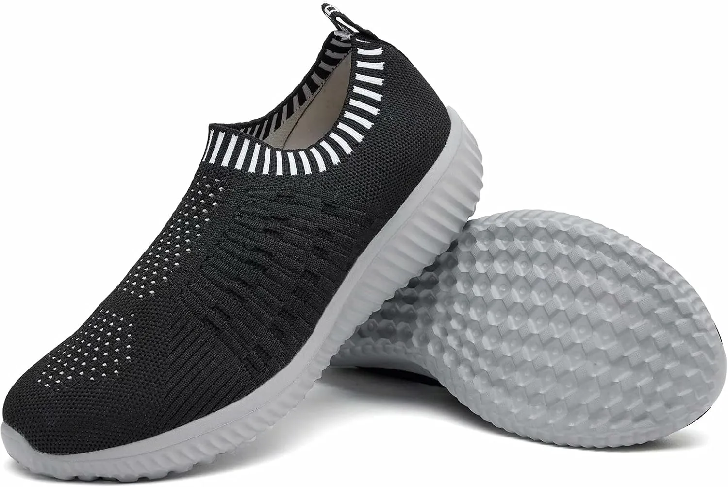 konhill Women's Lightweight Walking Shoes Breathable Slip On Tennis Sneakers Casual Mesh Workout Athletic