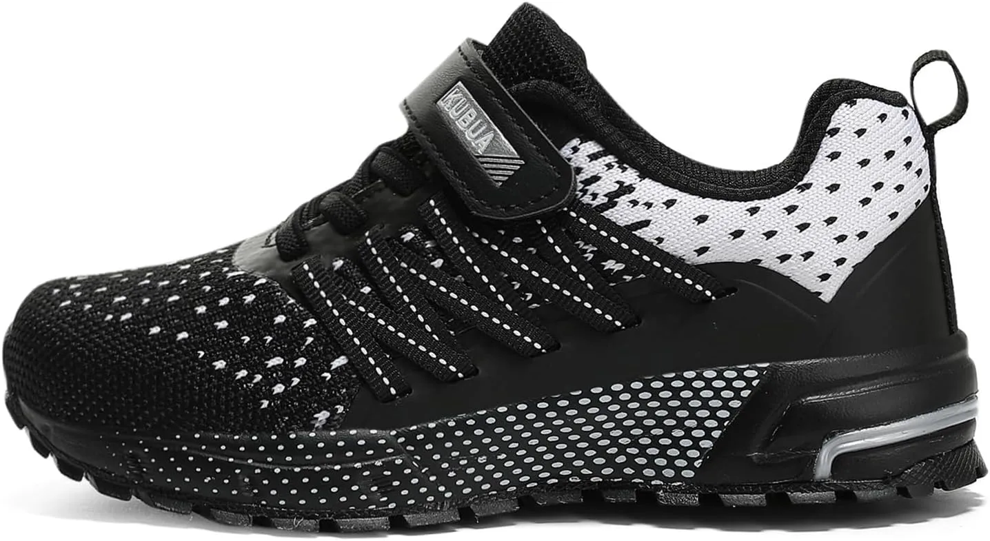 KUBUA Kids Sneakers for Boys Girls Running Tennis Shoes Lightweight Breathable Sport Athletic