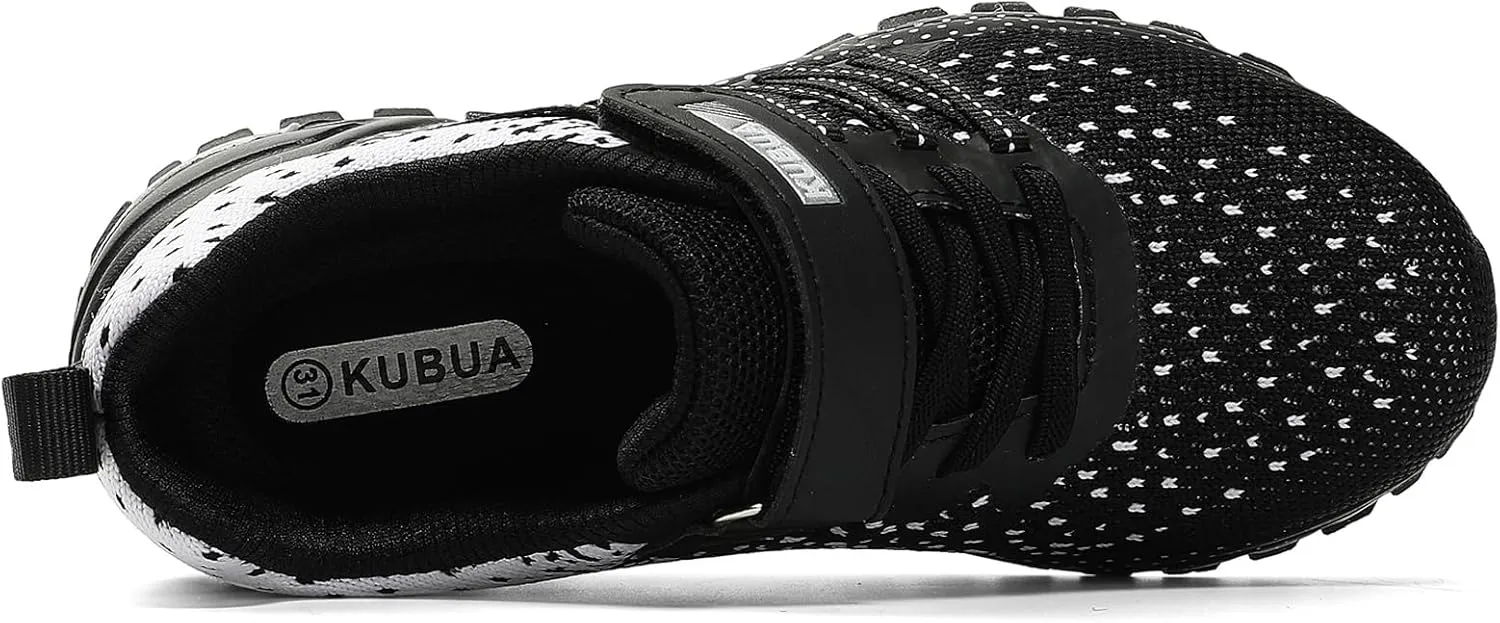 KUBUA Kids Sneakers for Boys Girls Running Tennis Shoes Lightweight Breathable Sport Athletic