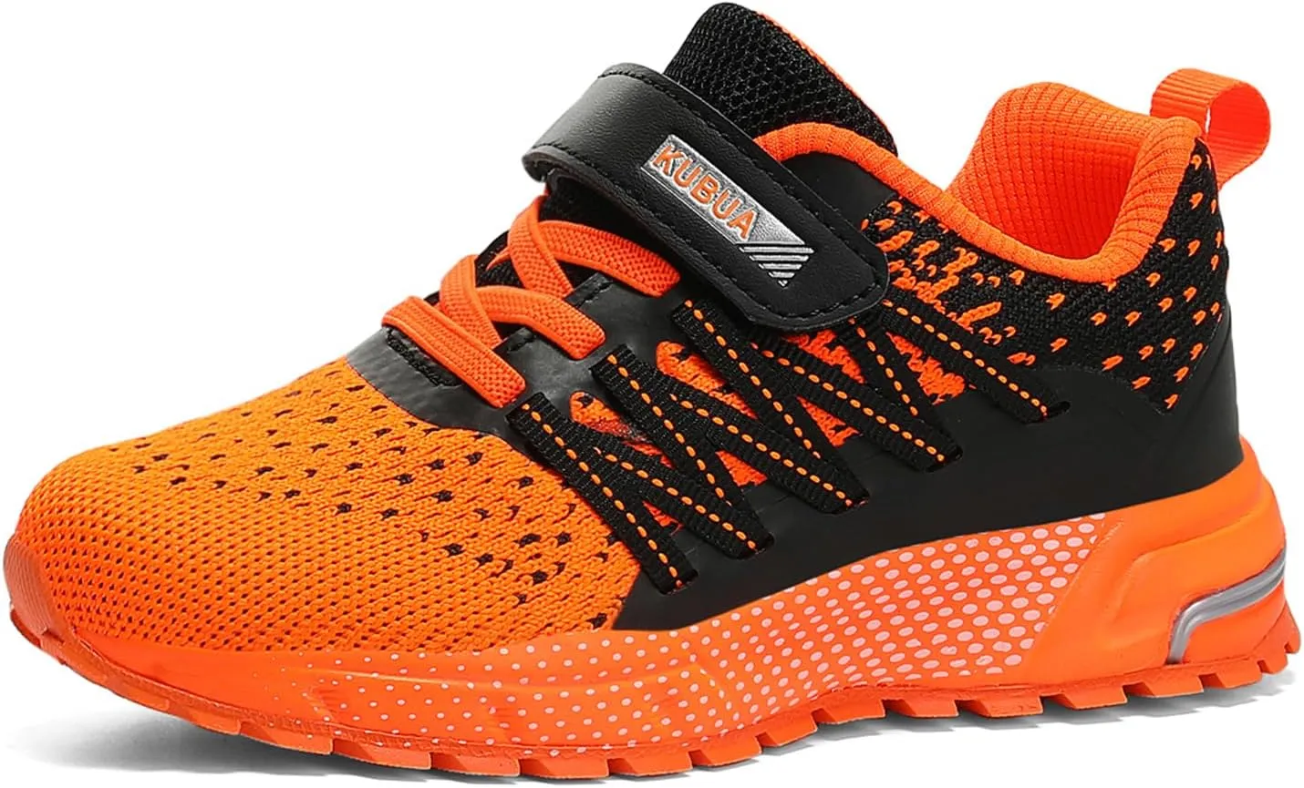 KUBUA Kids Sneakers for Boys Girls Running Tennis Shoes Lightweight Breathable Sport Athletic