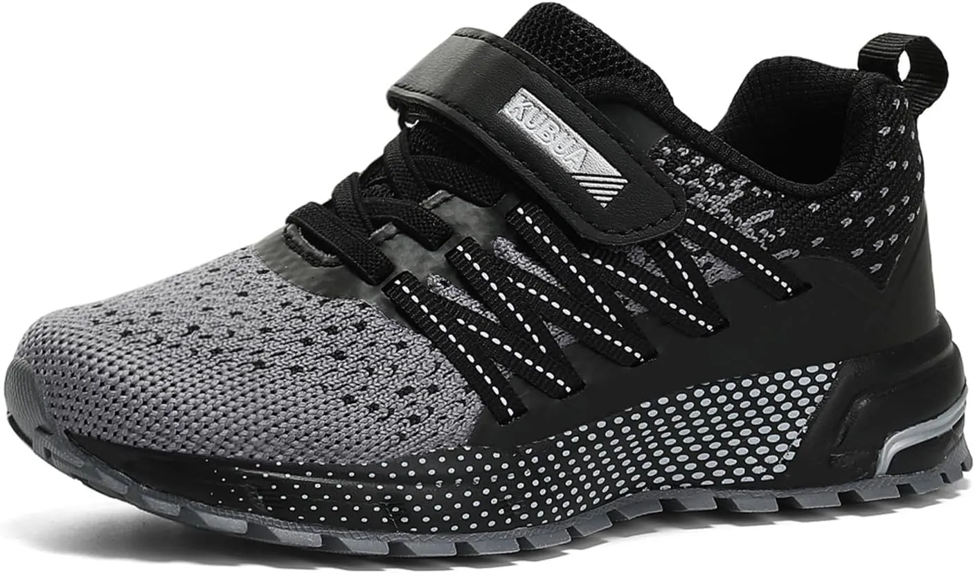 KUBUA Kids Sneakers for Boys Girls Running Tennis Shoes Lightweight Breathable Sport Athletic