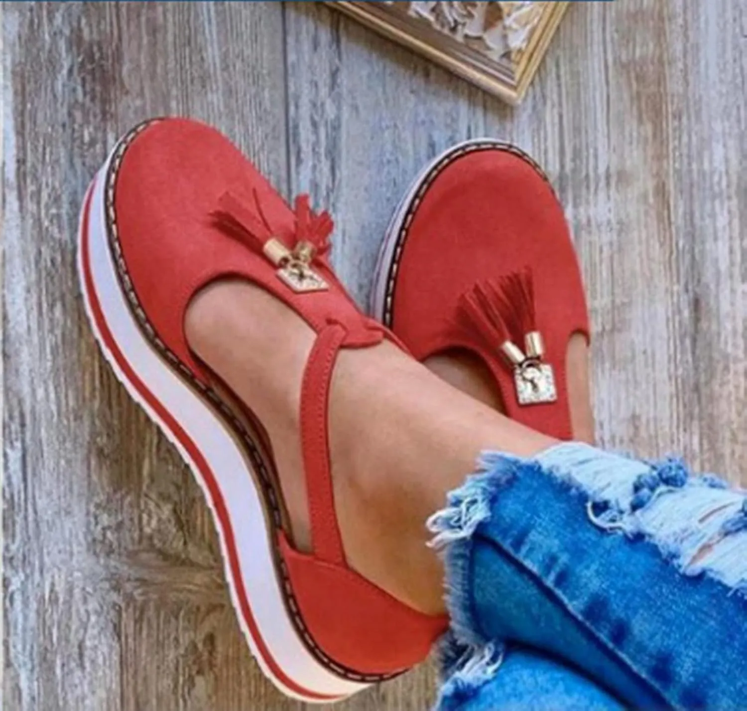 Ladmiple Sneakers For Women Walking Shoes Slip On Loafers Comfortable Fashion Dressy Casual Summer Low Top Flats Shoes