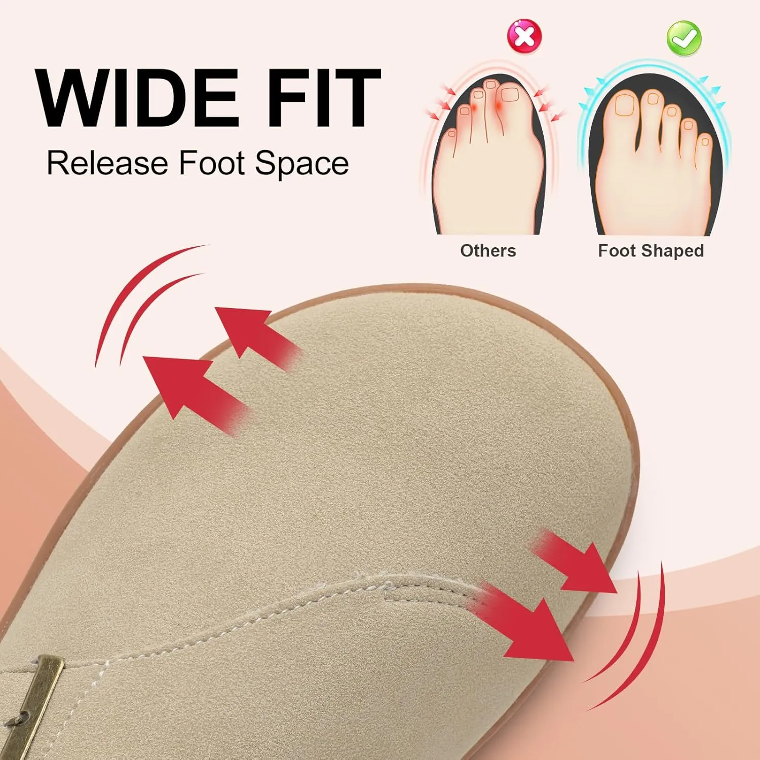 LeIsfIt Womens Wide Clogs Adjustable Diabetic Mules Slip on Clog Slippers for Swollen Edema Feet Wide Width Mules Potato Shoes