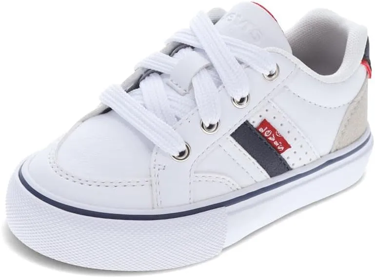 Levi's Toddler Avery Synthetic Leather Casual Lace Up Sneaker Shoe