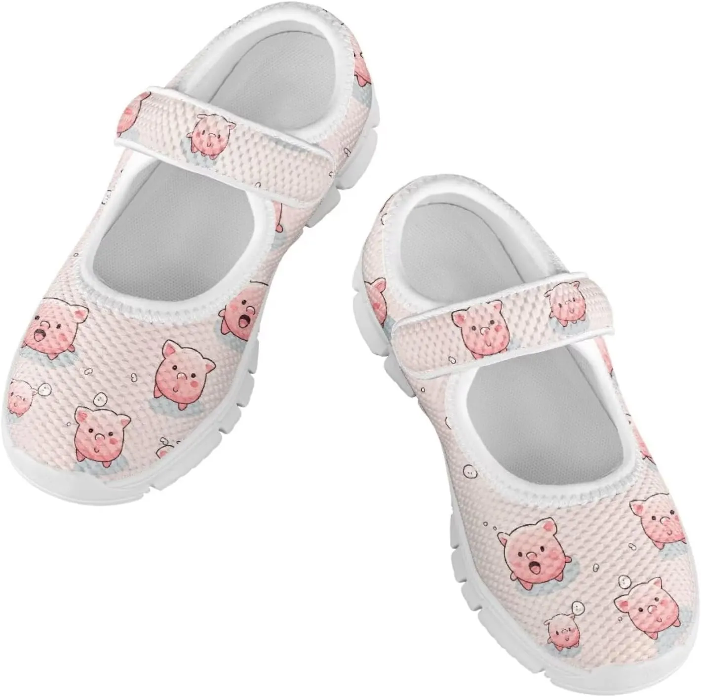 Little Girls Pig Mary Janes Shoes Ballerina Ballet Flats Dress Barefoot Shoe Wedding Party Sandals