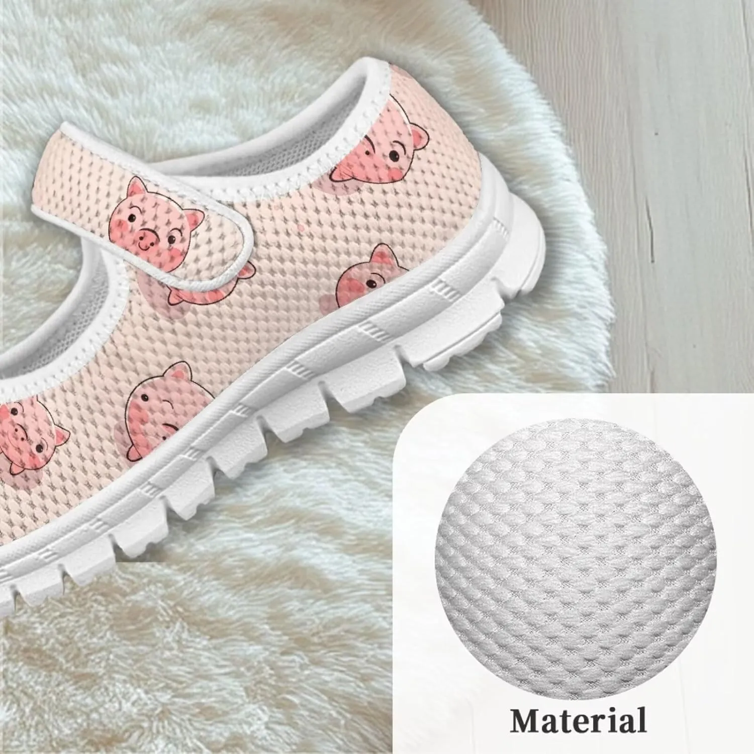Little Girls Pig Mary Janes Shoes Ballerina Ballet Flats Dress Barefoot Shoe Wedding Party Sandals