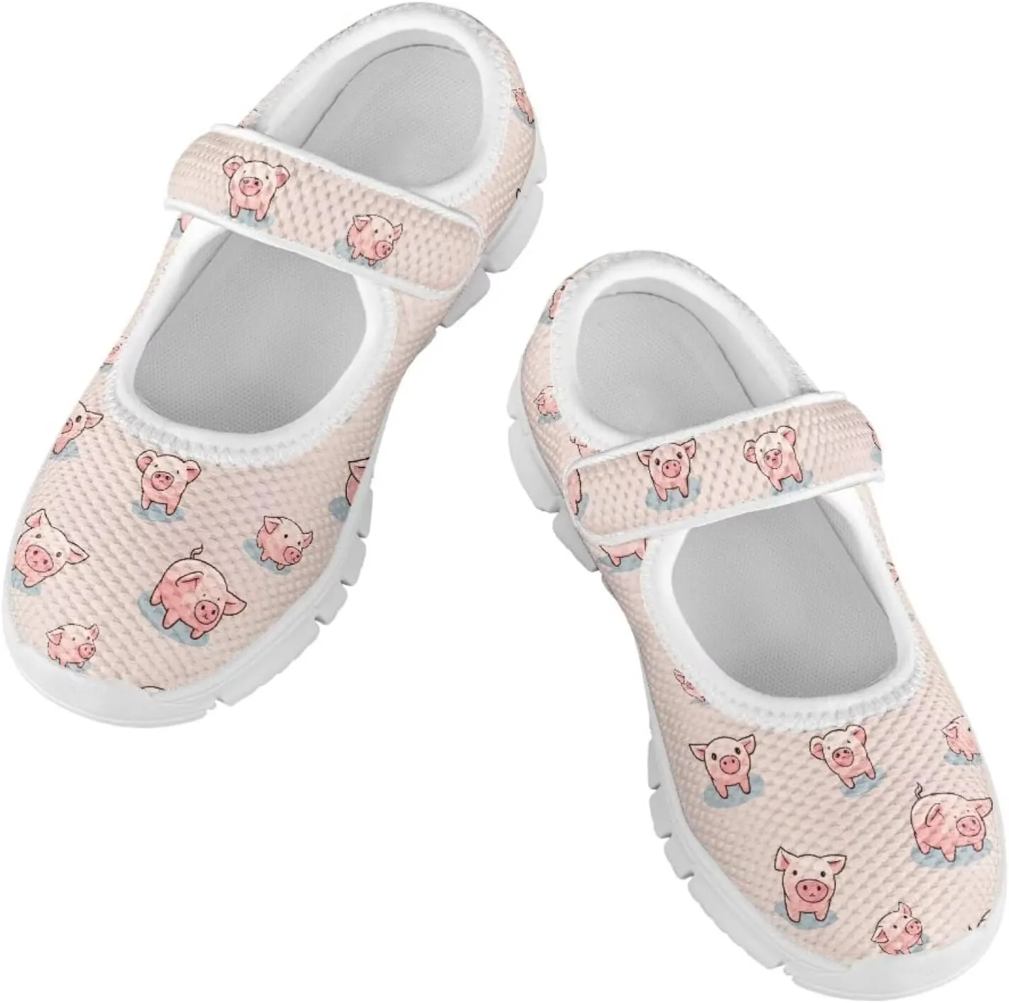 Little Girls Pig Mary Janes Shoes Ballerina Ballet Flats Dress Barefoot Shoe Wedding Party Sandals