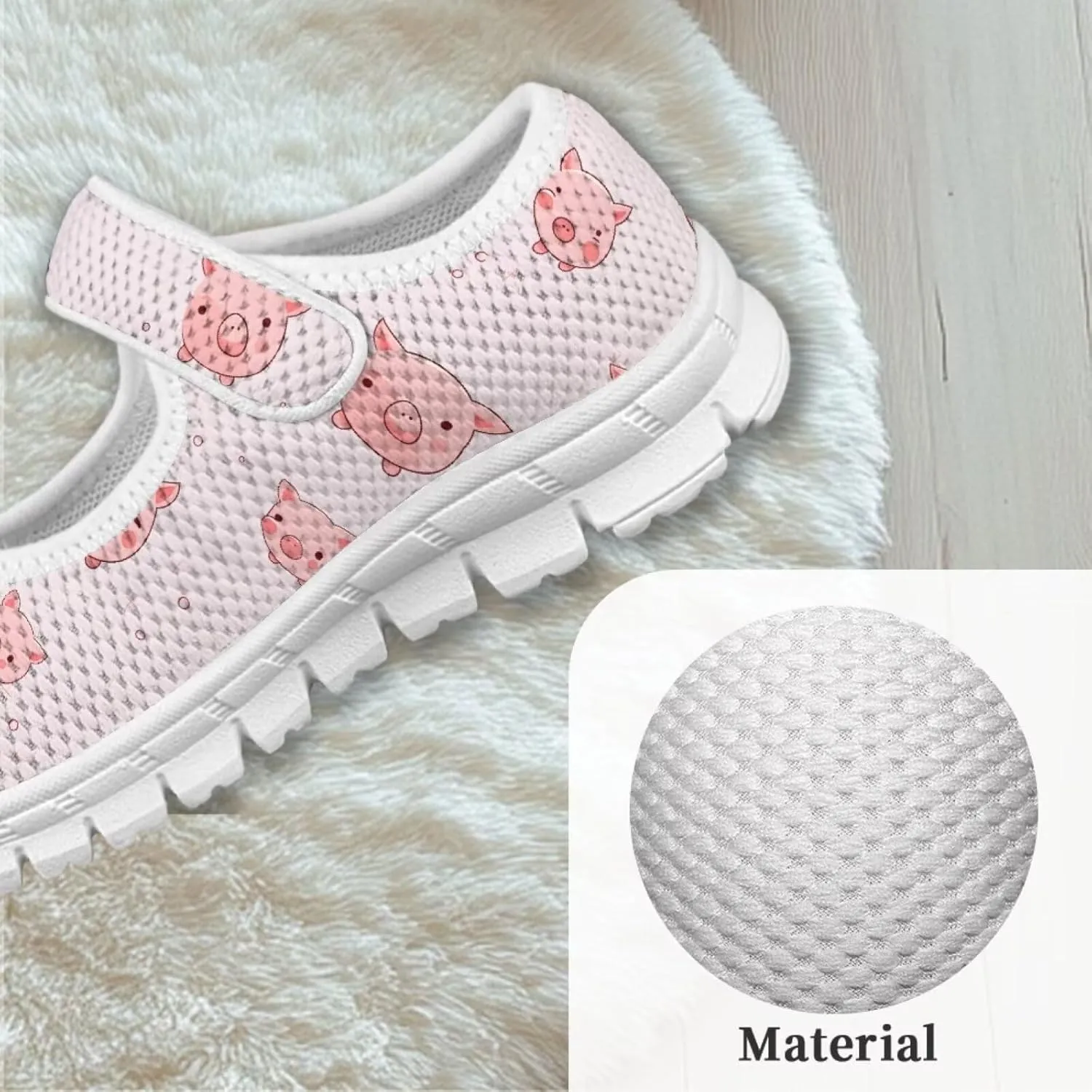 Little Girls Pig Mary Janes Shoes Ballerina Ballet Flats Dress Barefoot Shoe Wedding Party Sandals