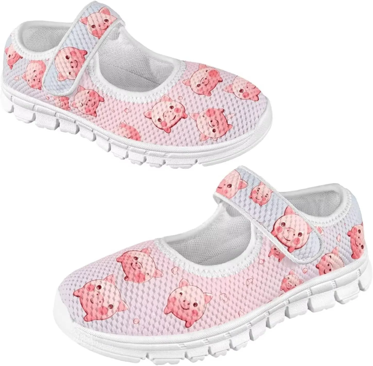 Little Girls Pig Mary Janes Shoes Ballerina Ballet Flats Dress Barefoot Shoe Wedding Party Sandals
