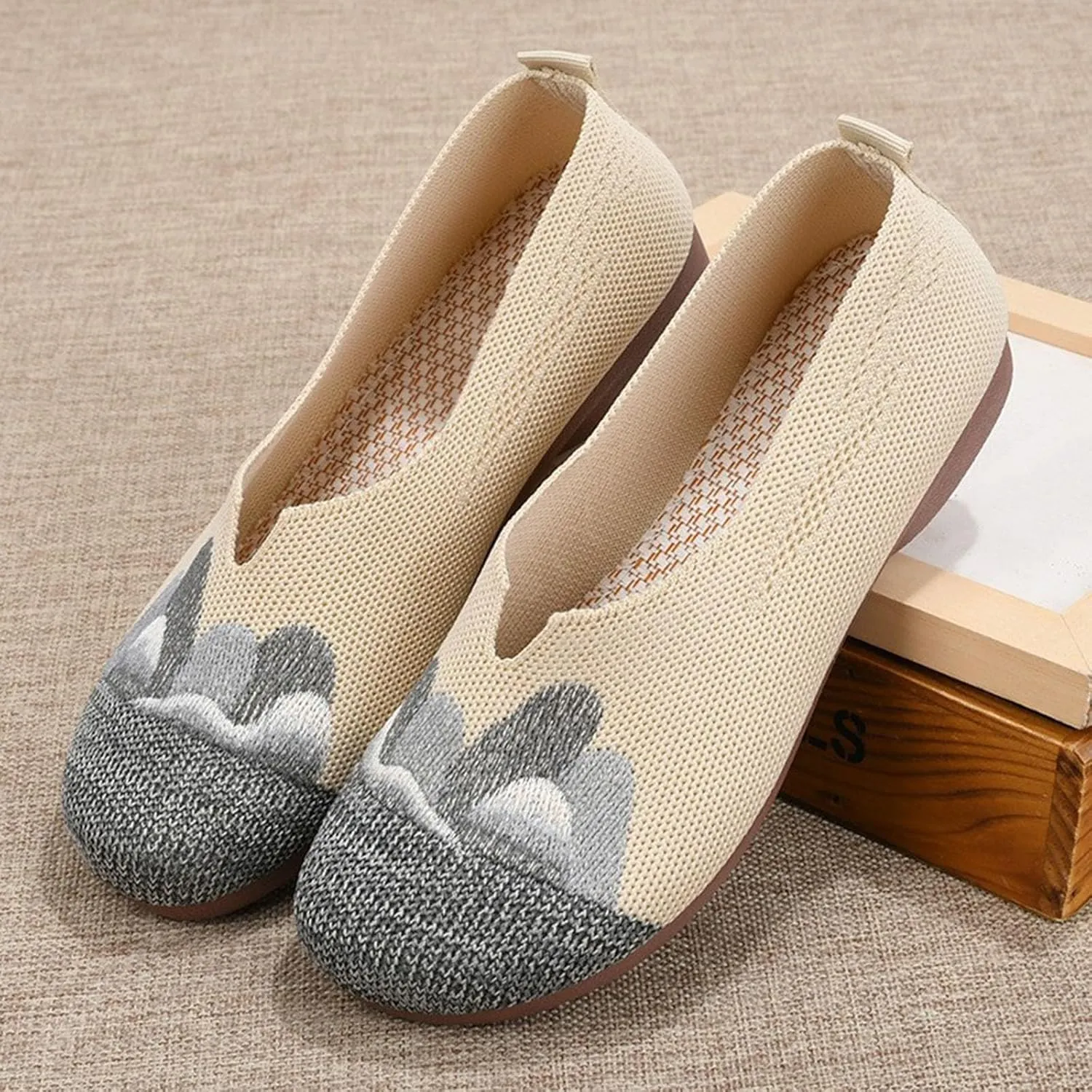 Loafers for Women Comfort Slip On Walking Shoes Knit Dress𝐲 Casual Business Work Flat𝐬 Wide Width Comfortable Sneaker