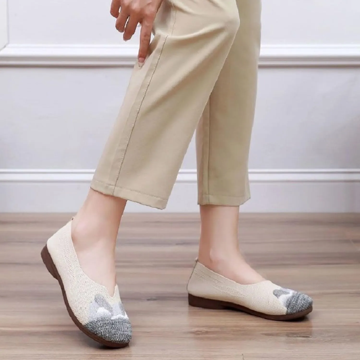 Loafers for Women Comfort Slip On Walking Shoes Knit Dress𝐲 Casual Business Work Flat𝐬 Wide Width Comfortable Sneaker