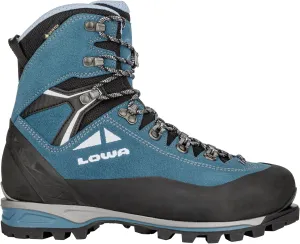 LOWA Womens Alpine Expert II GTX Suede Textile Turquoise Ice Blue Boots 5.5 US