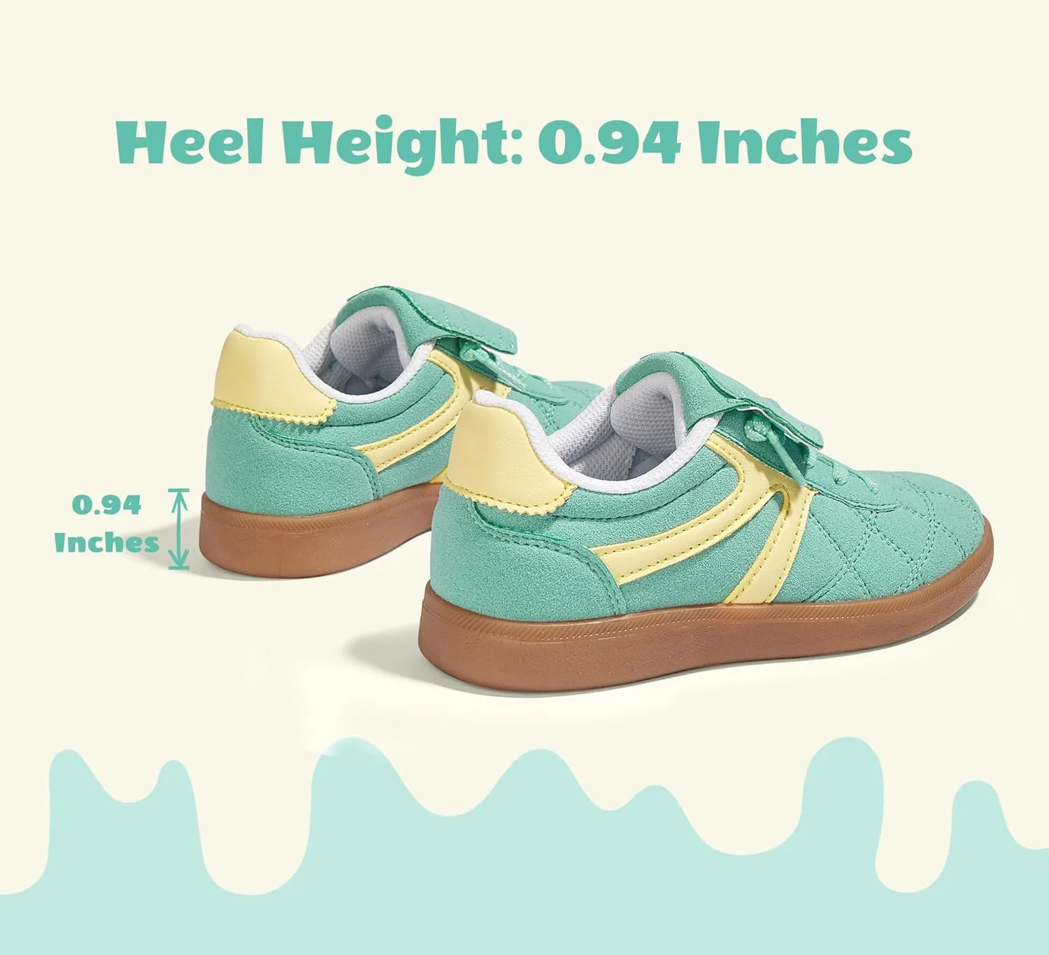 LUCKY STEP Unisex-Child Casual Sneakers Fashion Lightweight Walking Shoes Classic Retro Athletic Sneaker for Little Kids
