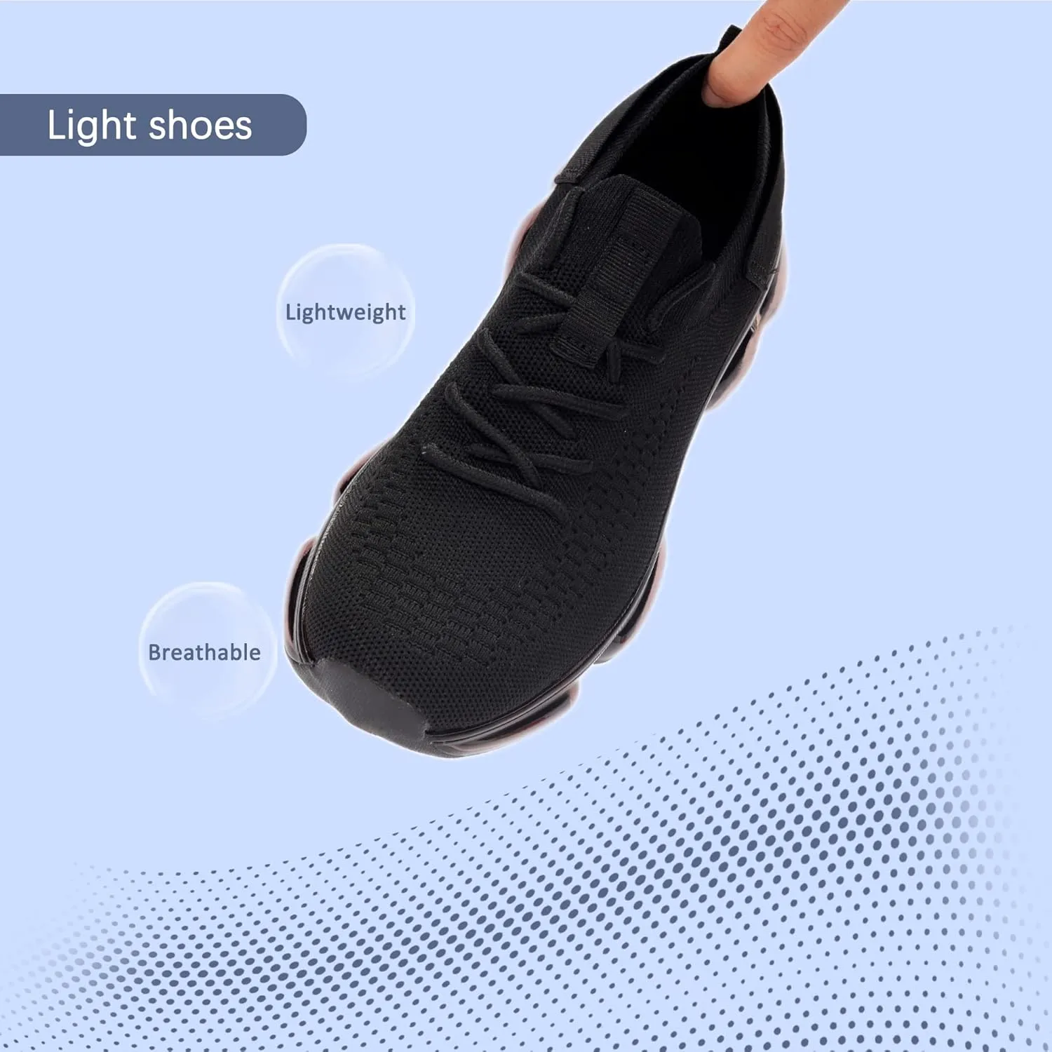 LUCKY STEP Women Air Cushion Fashion Sneakers Breathable Casual Comfortable Lightweight Walking Shoes