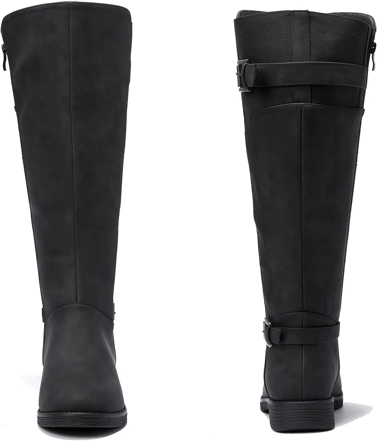 Luoika Women's Extra Wide Calf Knee High Boots, Plus Size Wide Width Knee-High Boots Winter Fall Low Heel Ridding Boots.