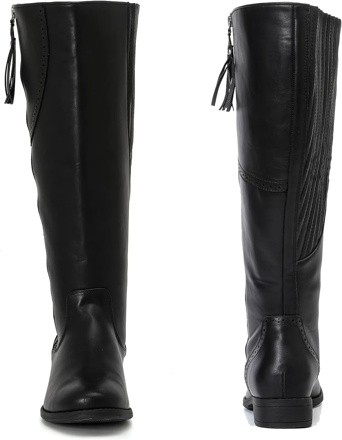 Luoika Women's Extra Wide Calf Knee High Boots, Wide Width Plus Size Knee-High Boots Low Heel Fashion Winter Boots.