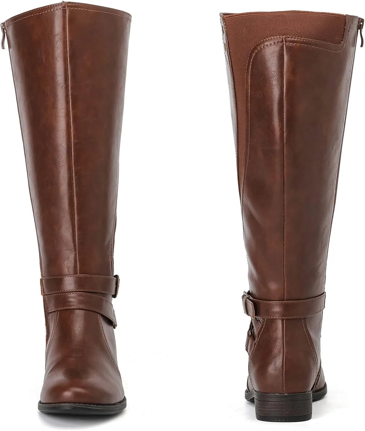 Luoika Women's Extra Wide Calf Knee High Boots, Wide Width Plus Size Knee-High Boots Low Heel Fashion Winter Boots.
