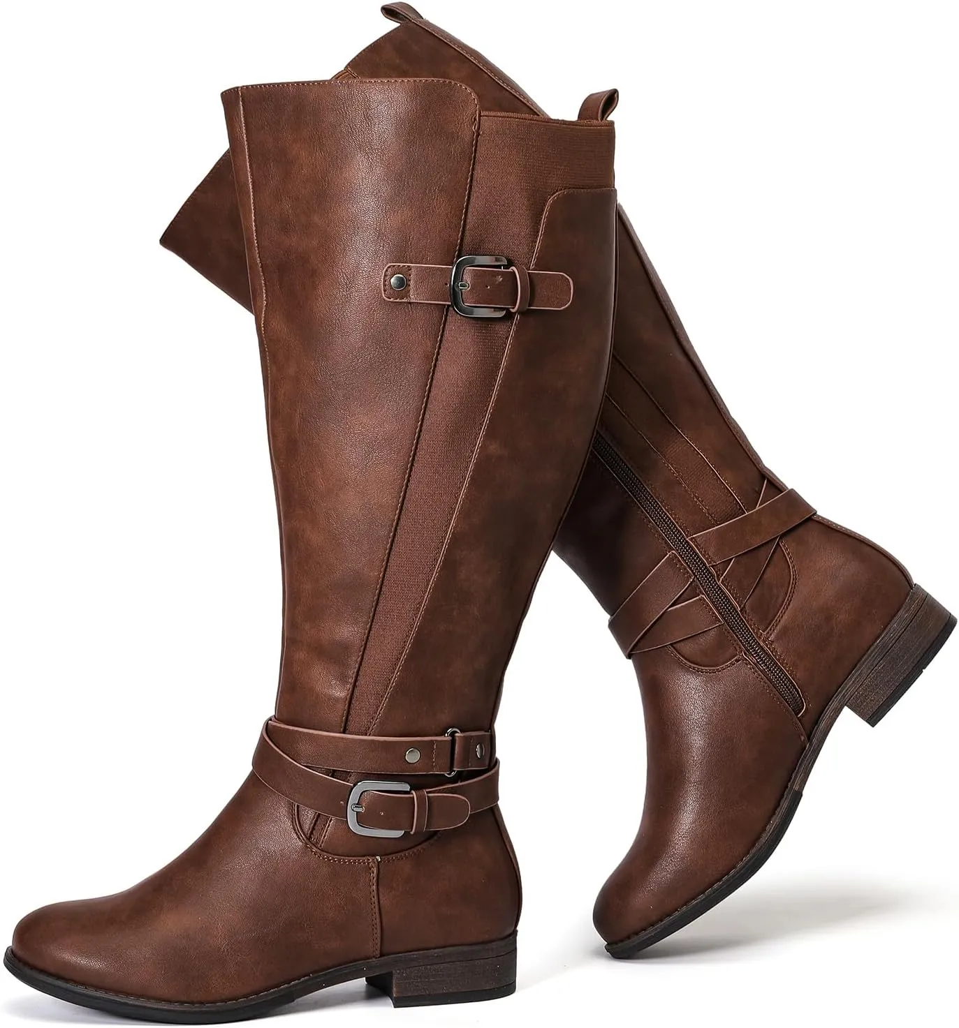 Luoika Women's Extra Wide Calf Knee High Boots, Wide Width Winter Tall Boots.